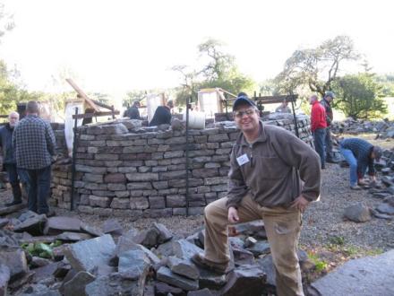 Waller and masonry instructor at Algonquin College, John Scott